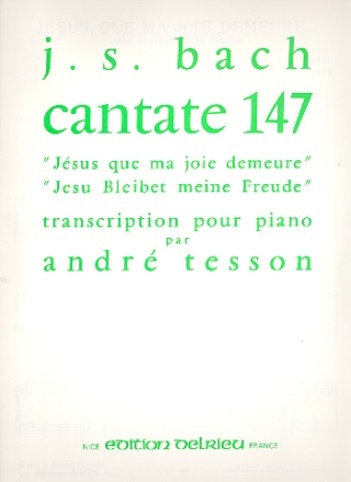 Jsus que ma joie demeure  pour piano