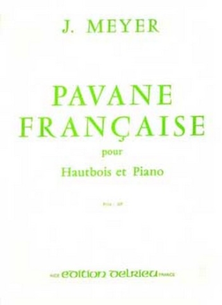 MEYER Jean Pavane franaise hautbois et piano Partition