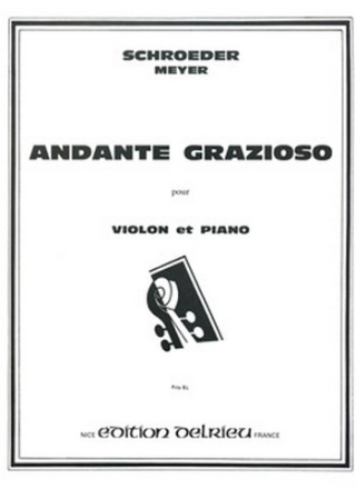 SCHROEDER-MEYER Hermann Andante grazioso violon Partition