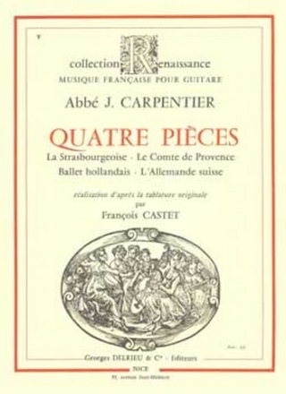 CARPENTIER Pices (4) guitare Partition