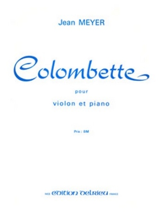 MEYER Jean Colombette violon Partition