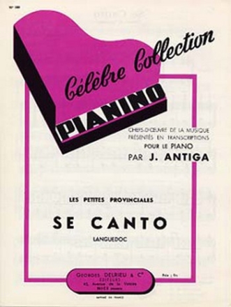 Se canto - Pianino 108 piano Partition