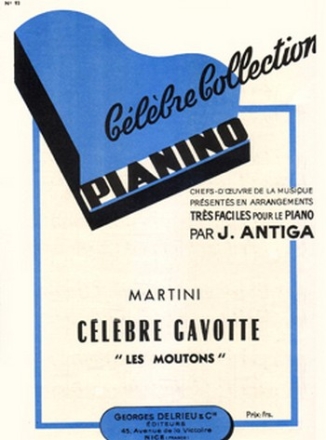 MARTINI Jean-Paul La gavotte des moutons - Pianino 93 piano Partition