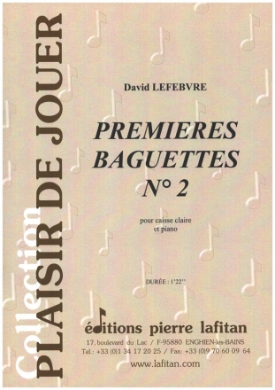 Premieres Baguettes no.2 pour caisse claire et piano