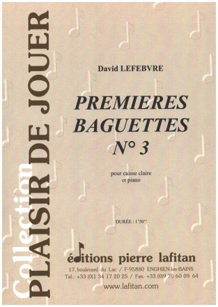 Premieres Baguettes no.3 pour caisse claire et piano