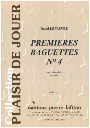 Premieres Baguettes no.4 pour caisse claire et piano