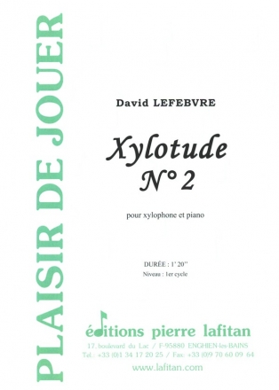 Xylotude no.2 pour xylophone et piano