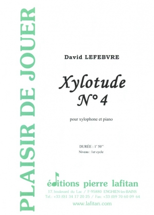 Xylotude no.4 pour xylophone et piano