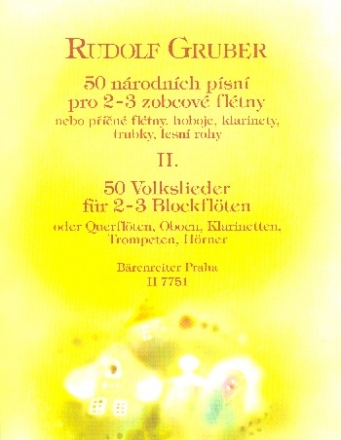 50 Volkslieder fr 2-3 Blockflten (oder andere Instrumente) Spielpartitur