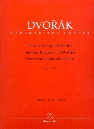 Slawische Rhapsodie D-Dur op.45,1 fr Orchester Partitur