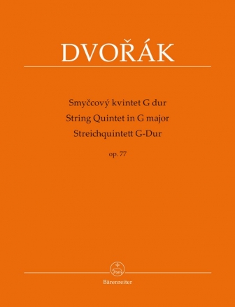 Quintett G-Dur op.77 fr 2 Violinen, Viola, Violoncello und Kontrabass Stimmen