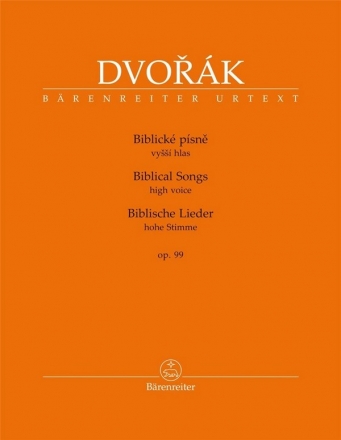 Biblische Lieder op.99 fr hohe Stimme und Klavier