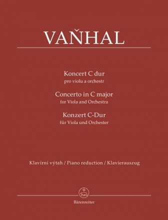 Konzert C-Dur fr Viola und Orchester fr Viola und Klavier