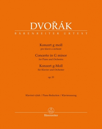 Konzert g-Moll op.33 fr Klavier und Orchester fr 2 Klaviere Spielpartitur