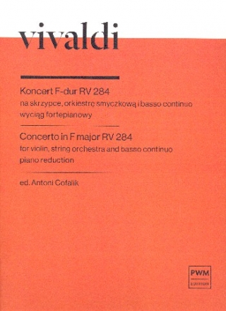 Concerto in F Major RV284 for violin, string orchestra and bc violin and piano