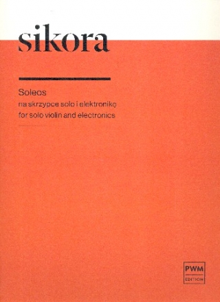 Soleos for violin and electronics score