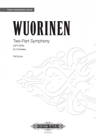 Wuorinen, Charles Two-Part Symphony` fr Orchester Partitur