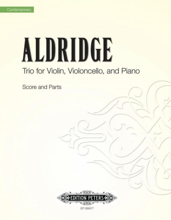 Trio for violin, cello and piano score and parts,  archive copy