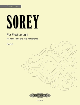 For Fred Lerdahl for violin, piano, vibraphone score