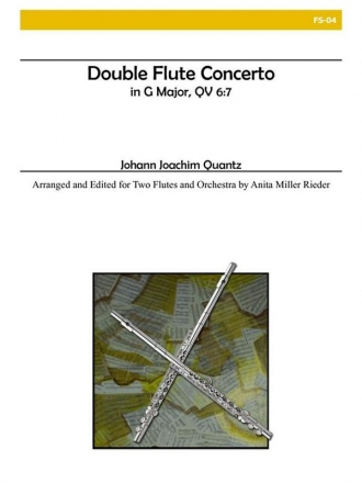 Quantz - Double Flute Concerto in G Major (Two Flutes and Orchestra) Flute Duet and Orchestra