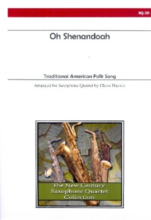 Oh Shenendoah: for 4 saxophones (SATBar) score and parts