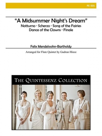 A Midsummer Night's Dream for 3 flutes, alto flute and bass flute score and parts