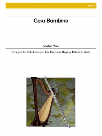 Yon - Jesu Bambino - Flute(s) and Harp Flute and Harp