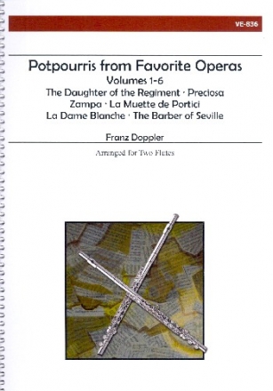 Potpourris from favorite Operas vol.1-6 for 2 flutes Spielpartitur