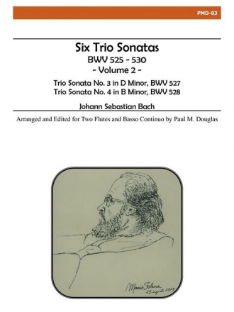 Bach - Six Trio Sonates, Vol. II Flute Duet and Piano