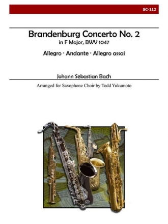 Bach - Brandenburg Concerto No. 2 for Saxophone  Choir Saxophone Choir