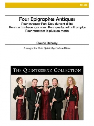 4 Epigraphes Antiques  for flute quintet score and parts