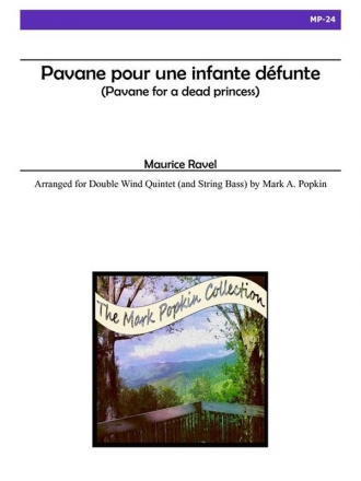 Wolfgang Amadeus Mozart, Pavane pour une infante dfunte Double Wind Quintet Partitur + Stimmen