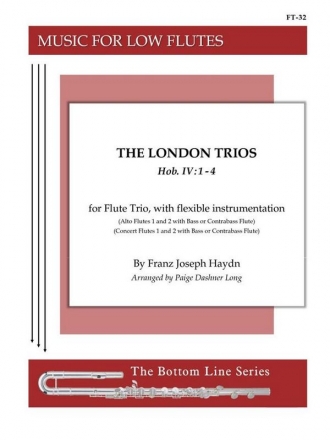 The London Trios Hob.IV:1-4 for 3 flutes score and parts