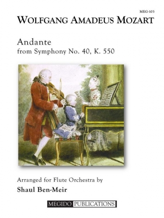 Mozart, Wolfgang Amadeus, Andante from Symphony No. 40, K. 550 Flute Choir