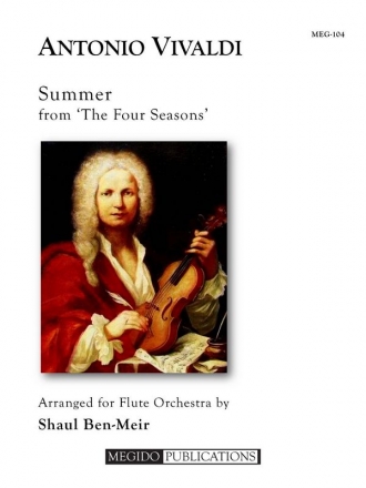 Summer from 'The Four Seasons' for  flute orchestra score and parts