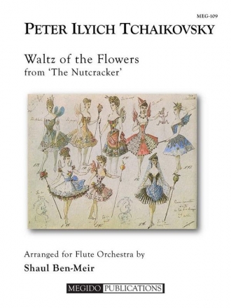 Pyotr Ilyich Tchaikovsky, Waltz of the Flowers from 'The Nutcracker' Fltenensemble Partitur + Stimmen