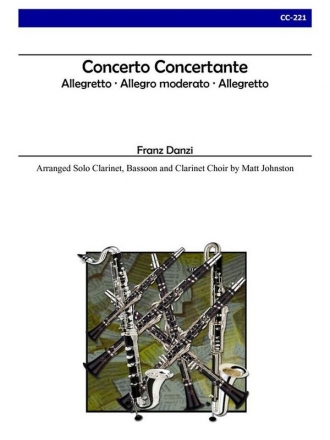 Franz Danzi, Concerto Concertante Klarinettenensemble Partitur + Stimmen