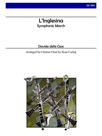 Davide Delle Cese, L'Inglesina Klarinettenensemble Partitur + Stimmen