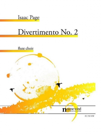 Isaac Page, Divertimento No. 2 Fltenensemble Partitur + Stimmen