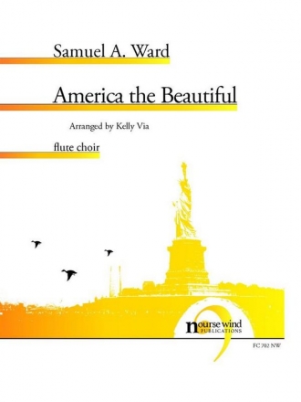 Samuel A. Ward, America the Beautiful Fltenensemble Partitur + Stimmen