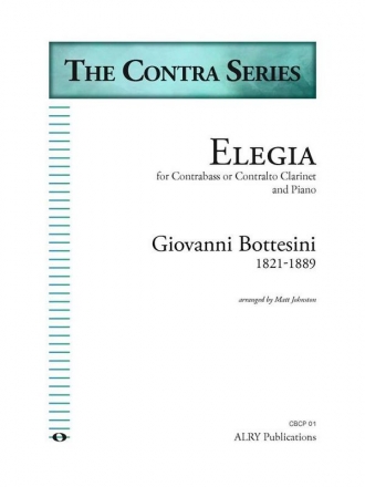 Giovanni Bottesini, Elegia Contrabass Clarinet and Piano Buch