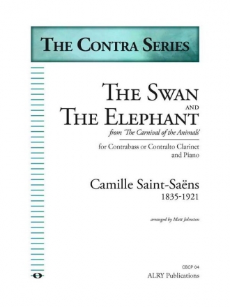 Camille Saint-Saens, The Swan and The Elephant Contrabass Clarinet and Piano Buch