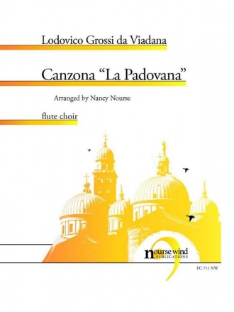 Lodovino Grossi da Viadana, Canzona La Padovana Fltenensemble Partitur + Stimmen