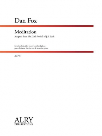 Dan Fox, Meditation Alto Clarinet and Piano Buch