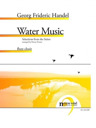 Georg Frideric Handel, Water Music Fltenensemble Partitur + Stimmen