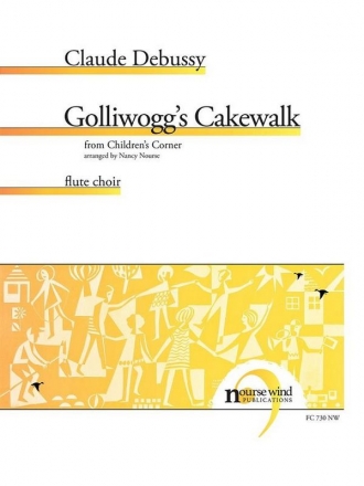 Claude Debussy, Golliwogg's Cakewalk Fltenensemble Partitur + Stimmen