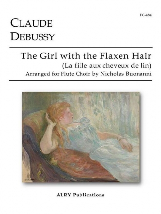 Claude Debussy, The Girl With the Flaxen Hair Fltenensemble Partitur + Stimmen