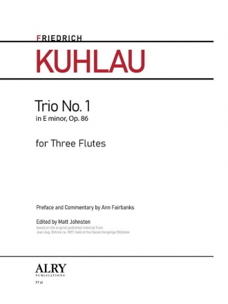 Kuhlau, Friedrich, Trio No. 1, Op. 86 Flute Trio