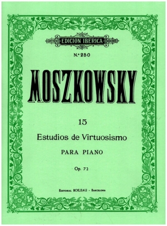 15 Estudios de virtuosismo op.72 para piano