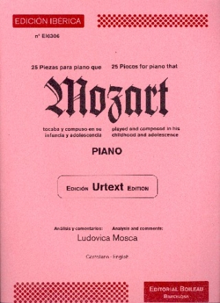 25 piezas que Mozart tocaba y compuso para piano